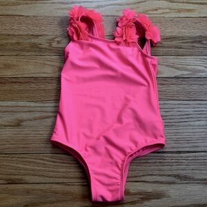 Gap Neon Pink/Orange One-Piece Swimsuit